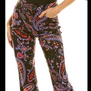 Danielle Bernstein Paisley wide leg pants